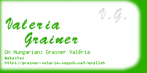 valeria grainer business card